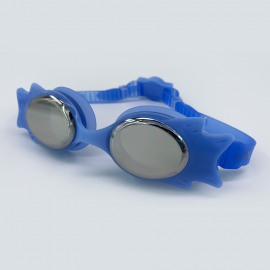 Blue goggle mirror lens with back buckle