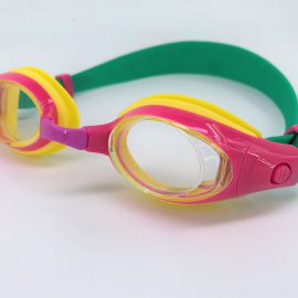 Dark pink Goggle clear lens