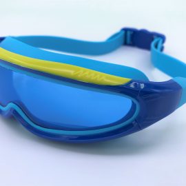 Blue Robots goggle clear lens with back buckle