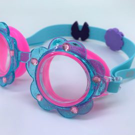 Flower blue pink goggle