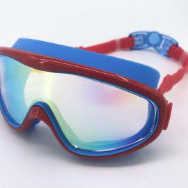 Blue goggle mirror lens with back buckle