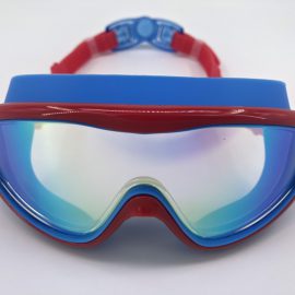 Blue goggle mirror lens with back buckle