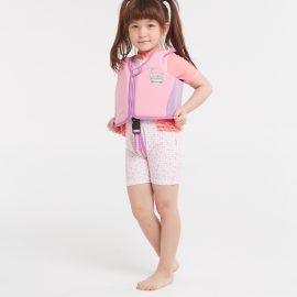 Neoprene Kids Swim Float Suit Pink M Size