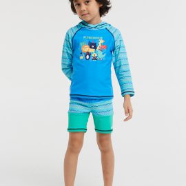 Surf ‘n Friends Printed Hooded Long Sleeve Rash Vest