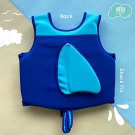 Neoprene Kids Swim Float Suit Blue Shark  (2-8 Y.)