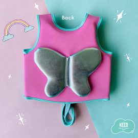 Neoprene Kids Swim Float Suit Pink Angel  (2-8 Y.)